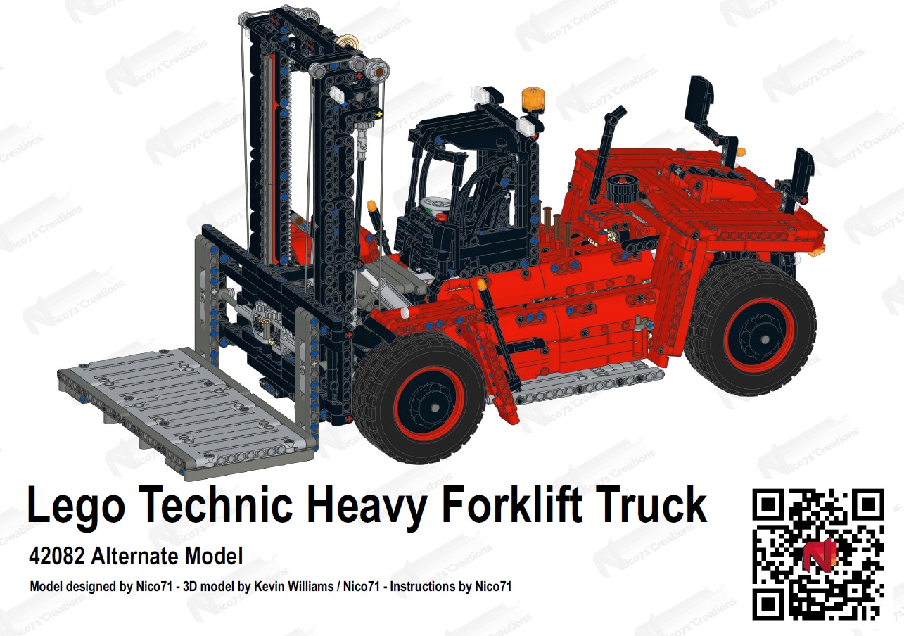 42082 D model Forklift Truck – Nico71's Technic Creations