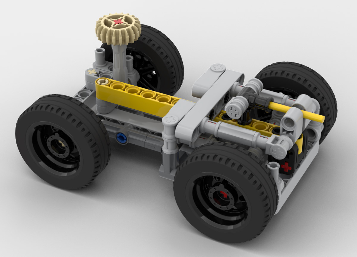 LEGO MOC Multi Mode Steering Vehicle (Front, 4WS, Crab) by Nico71