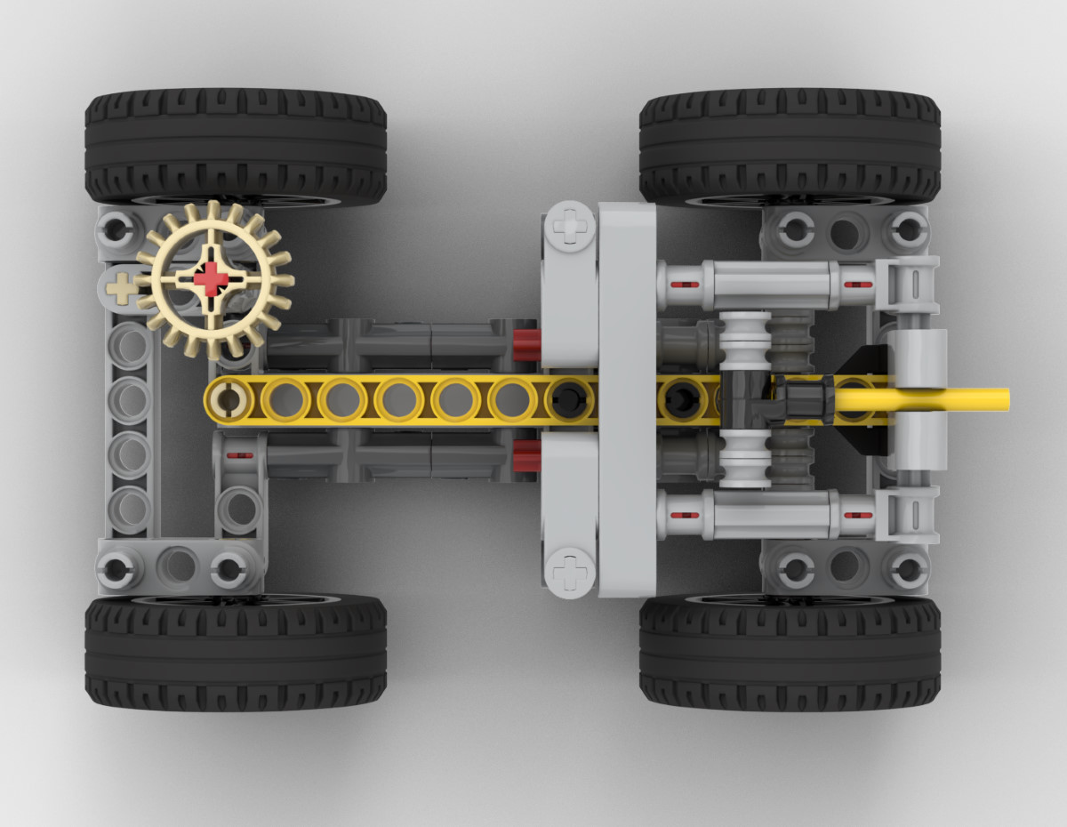 LEGO MOC Multi Mode Steering Vehicle (Front, 4WS, Crab) by Nico71