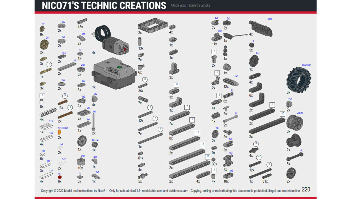 Nico71's Technic Creations �?? Made with Technic's Bricks