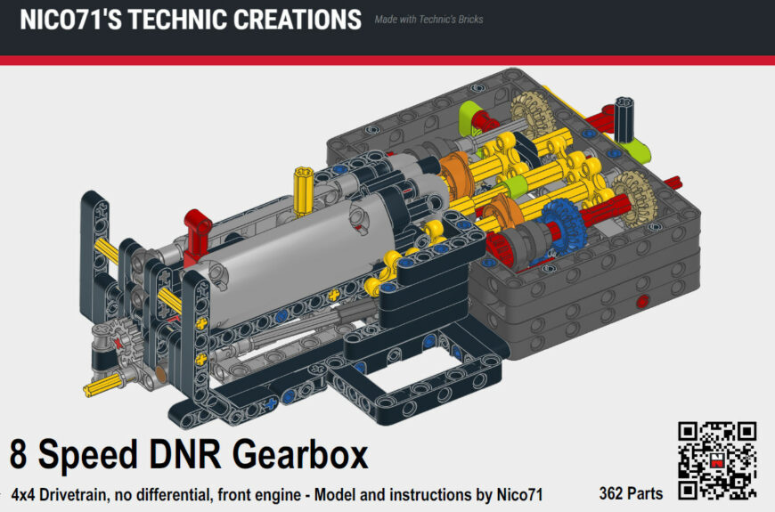8 Speed Sequential Gearbox with DNR Selector – Nico71's Technic