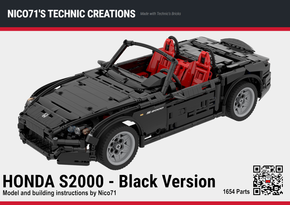 Honda S2000 (New Instructions) – Nico71's Technic Creations